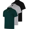 image:image3 Pack Mens Short Sleeve Cotton Jersey Polo Quick Dry Golf Collared Shirt  Available in Big amp Tall Moisture Wicking Bowling Athletic Casual Breathable Knit Pullover Polos PerformanceSet a