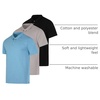 image:image3 Pack Mens Short Sleeve Cotton Jersey Polo Quick Dry Golf Collared Shirt  Available in Big amp Tall Moisture Wicking Bowling Athletic Casual Breathable Knit Pullover Polos PerformanceSet B