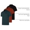 image:image3 Pack Mens Short Sleeve Cotton Jersey Polo Quick Dry Golf Collared Shirt  Available in Big amp Tall Moisture Wicking Bowling Athletic Casual Breathable Knit Pullover Polos PerformanceSet F