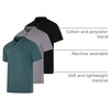 image:image3 Pack Mens Short Sleeve Cotton Jersey Polo Quick Dry Golf Collared Shirt  Available in Big amp Tall Moisture Wicking Bowling Athletic Casual Breathable Knit Pullover Polos PerformanceSet I