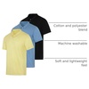 image:image3 Pack Mens Short Sleeve Cotton Jersey Polo Quick Dry Golf Collared Shirt  Available in Big amp Tall Moisture Wicking Bowling Athletic Casual Breathable Knit Pullover Polos PerformanceSet K