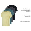 image:image4 Pack Mens Cotton Pocket T Shirts Crew Neck Short Sleeve Athletic Gym  Available In Big amp Tall Tee Undershirts Moisture Wicking Soft Stretchy Casual Workout Running Classic FitMultipackSet 11