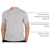 image:image4 Pack Mens Cotton Pocket T Shirts Crew Neck Short Sleeve Athletic Gym  Available In Big amp Tall Tee Undershirts Moisture Wicking Soft Stretchy Casual Workout Running Classic FitMultipackSet 4