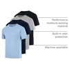image:image4 Pack Mens Cotton Pocket T Shirts Crew Neck Short Sleeve Athletic Gym  Available In Big amp Tall Tee Undershirts Moisture Wicking Soft Stretchy Casual Workout Running Classic FitMultipackSet 3