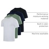 image:image4 Pack Mens Cotton Pocket T Shirts Crew Neck Short Sleeve Athletic Gym  Available In Big amp Tall Tee Undershirts Moisture Wicking Soft Stretchy Casual Workout Running Classic FitMultipackSet 6