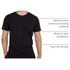 image:image4 Pack Mens Cotton Pocket T Shirts Crew Neck Short Sleeve Athletic Gym  Available In Big amp Tall Tee Undershirts Moisture Wicking Soft Stretchy Casual Workout Running Classic FitMultipackSet 5
