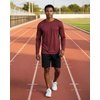 image:image4 Pack Mens Long Sleeve Crew Neck T Shirts Sun UPF 50 Athletic Workout Gym  Dry Fit Fishing Hiking Running Sunshirt Protection Base Layer Undershirts Work Construction Cycling OutdoorSet E