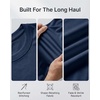 image:image4 Pack Mens Long Sleeve Crew Neck T Shirts Sun UPF 50 Athletic Workout Gym  Dry Fit Fishing Hiking Running Sunshirt Protection Base Layer Undershirts Work Construction Cycling OutdoorSet M