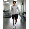 image:image4 Pack Mens Long Sleeve Crew Neck T Shirts Sun UPF 50 Athletic Workout Gym  Dry Fit Fishing Hiking Running Sunshirt Protection Base Layer Undershirts Work Construction Cycling OutdoorSet G