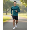 image:image4 Pack Mens Long Sleeve Crew Neck T Shirts Sun UPF 50 Athletic Workout Gym  Dry Fit Fishing Hiking Running Sunshirt Protection Base Layer Undershirts Work Construction Cycling OutdoorSet B
