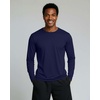 image:image4 Pack Mens Long Sleeve Crew Neck T Shirts Sun UPF 50 Athletic Workout Gym  Dry Fit Fishing Hiking Running Sunshirt Protection Base Layer Undershirts Work Construction Cycling OutdoorSet I