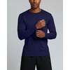 image:image4 Pack Mens Long Sleeve Crew Neck T Shirts Sun UPF 50 Athletic Workout Gym  Dry Fit Fishing Hiking Running Sunshirt Protection Base Layer Undershirts Work Construction Cycling OutdoorSet I