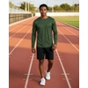 image:image4 Pack Mens Long Sleeve Crew Neck T Shirts Sun UPF 50 Athletic Workout Gym  Dry Fit Fishing Hiking Running Sunshirt Protection Base Layer Undershirts Work Construction Cycling OutdoorSet D