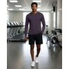 image:image4 Pack Mens Long Sleeve Crew Neck T Shirts Sun UPF 50 Athletic Workout Gym  Dry Fit Fishing Hiking Running Sunshirt Protection Base Layer Undershirts Work Construction Cycling OutdoorSet J