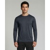 image:image4 Pack Mens Long Sleeve Crew Neck T Shirts Sun UPF 50 Athletic Workout Gym  Dry Fit Fishing Hiking Running Sunshirt Protection Base Layer Undershirts Work Construction Cycling OutdoorSet B