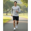 image:image4 Pack Mens Long Sleeve Crew Neck T Shirts Sun UPF 50 Athletic Workout Gym  Dry Fit Fishing Hiking Running Sunshirt Protection Base Layer Undershirts Work Construction Cycling OutdoorSet C