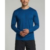 image:image4 Pack Mens Long Sleeve Crew Neck T Shirts Sun UPF 50 Athletic Workout Gym  Dry Fit Fishing Hiking Running Sunshirt Protection Base Layer Undershirts Work Construction Cycling OutdoorSet C