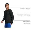 image:image4 Pack Mens Long Sleeve Crew Neck T Shirts Sun UPF 50 Athletic Workout Gym  Dry Fit Fishing Hiking Running Sunshirt Protection Base Layer Undershirts Work Construction Cycling OutdoorSet G