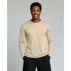 image:image4 Pack Mens Long Sleeve Crew Neck T Shirts Sun UPF 50 Athletic Workout Gym  Dry Fit Fishing Hiking Running Sunshirt Protection Base Layer Undershirts Work Construction Cycling OutdoorSet M