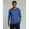 image:image4 Pack Mens Long Sleeve Crew Neck T Shirts Sun UPF 50 Athletic Workout Gym  Dry Fit Fishing Hiking Running Sunshirt Protection Base Layer Undershirts Work Construction Cycling OutdoorSet D