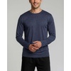 image:image4 Pack Mens Long Sleeve Crew Neck T Shirts Sun UPF 50 Athletic Workout Gym  Dry Fit Fishing Hiking Running Sunshirt Protection Base Layer Undershirts Work Construction Cycling OutdoorSet a