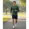 image:image4 Pack Mens Long Sleeve Crew Neck T Shirts Sun UPF 50 Athletic Workout Gym  Dry Fit Fishing Hiking Running Sunshirt Protection Base Layer Undershirts Work Construction Cycling OutdoorSet a
