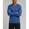 image:image4 Pack Mens Long Sleeve Crew Neck T Shirts Sun UPF 50 Athletic Workout Gym  Dry Fit Fishing Hiking Running Sunshirt Protection Base Layer Undershirts Work Construction Cycling OutdoorSet D