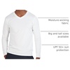 image:image4 Pack Mens Long Sleeve V Neck Dry Fit Shirt Athletic Workout Gym UPF 50  Available in Big amp Tall Undershirt Base Layer Golf Running Cooling Compression Work Moisture Wicking amp BreathableSet 7