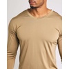 image:image4 Pack Mens Long Sleeve V Neck Dry Fit Shirt Athletic Workout Gym UPF 50  Available in Big amp Tall Undershirt Base Layer Golf Running Cooling Compression Work Moisture Wicking amp BreathableSet 12