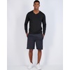 image:image4 Pack Mens Long Sleeve V Neck Dry Fit Shirt Athletic Workout Gym UPF 50  Available in Big amp Tall Undershirt Base Layer Golf Running Cooling Compression Work Moisture Wicking amp BreathableSet 16