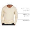 image:image4 Pack Mens Long Sleeve V Neck Dry Fit Shirt Athletic Workout Gym UPF 50  Available in Big amp Tall Undershirt Base Layer Golf Running Cooling Compression Work Moisture Wicking amp BreathableSet 10