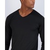 image:image4 Pack Mens Long Sleeve V Neck Dry Fit Shirt Athletic Workout Gym UPF 50  Available in Big amp Tall Undershirt Base Layer Golf Running Cooling Compression Work Moisture Wicking amp BreathableSet 7
