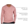 image:image4 Pack Mens Long Sleeve V Neck Dry Fit Shirt Athletic Workout Gym UPF 50  Available in Big amp Tall Undershirt Base Layer Golf Running Cooling Compression Work Moisture Wicking amp BreathableSet 5