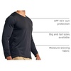 image:image4 Pack Mens Long Sleeve V Neck Dry Fit Shirt Athletic Workout Gym UPF 50  Available in Big amp Tall Undershirt Base Layer Golf Running Cooling Compression Work Moisture Wicking amp BreathableSet 12