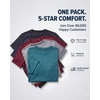 image:image5 Pack Mens Dry Fit Workout T Shirts Crew Neck Athletic Gym Running Tees  Short Sleeve Moisture Wicking Cooling Stretch Undershirts Work Summer Hiking Tennis Basketball Sports ExerciseSet 4