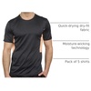 image:image5 Pack Mens Dry Fit Workout T Shirts Crew Neck Athletic Gym Running Tees  Short Sleeve Moisture Wicking Cooling Stretch Undershirts Work Summer Hiking Tennis Basketball Sports ExerciseSet 7