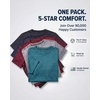 image:image5 Pack Mens Dry Fit Workout T Shirts Crew Neck Athletic Gym Running Tees  Short Sleeve Moisture Wicking Cooling Stretch Undershirts Work Summer Hiking Tennis Basketball Sports ExerciseSet 13