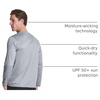 image:imageMens Mesh Long Sleeve Shirt UPF UV Sun Protection Quick Dry Athletic Gym  Available in Big amp Tall Fishing Running Undershirt Base Layer Boating Football Summer Sports Cooling amp BreathableSet 2