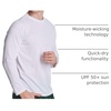 image:imageMens Mesh Long Sleeve Shirt UPF UV Sun Protection Quick Dry Athletic Gym  Available in Big amp Tall Fishing Running Undershirt Base Layer Boating Football Summer Sports Cooling amp BreathableSet 7