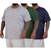 image:image3 Pack Mens Big and Tall Dry Fit T Shirts Workout Gym Athletic Crew Tee  Short Sleeve Breathable Cooling Moisture Wicking Summer Casual Activewear Running Basketball Golf Tennis Soccer HikingShort Sleeve  Set 5