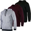 image:image3 Pack Mens Fleece Pullover Hoodie Long Sleeve Hooded Sweatshirt Pockets  Available in Big Tall Cotton Blend Sweater Workout Gym Outdoor Hiking Fishing Jogging Plain Winter Wear SoftSet 8