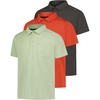 image:image3 Pack Mens Polo Shirts with Pocket Short Sleeve Dry Fit Golf Work Casual  Available in Big amp Tall Work Rugby Casual Business Wear Tactical Wrinkle Resistant Breathable amp Moisture WickingSet 4