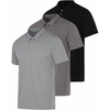 image:image3 Pack Mens Short Sleeve Cotton Jersey Polo Quick Dry Golf Collared Shirt  Available in Big amp Tall Moisture Wicking Bowling Athletic Casual Breathable Knit Pullover Polos PerformanceSet N