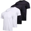 image:image4 Pack Mens Dry Fit Short Sleeve Pocket T Shirts Running Gym Workout Tees  Available in Big amp Tall Quick Dry Athletic Exercise Training Crossfit Hiking Basketball Soccer Tennis Golf SportsSet 9