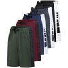 image:image5 Pack Mens Dry Fit Basketball Shorts Gym Athletic Casual Workout Running  Stretchy Long Comfy Drawstring Pockets Sweat Summer Lounge Pajama Sleep Soccer Hiking Track Tennis Sports MMASet M