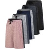 image:image5 Pack Mens Dry Fit Basketball Shorts Gym Athletic Casual Workout Running  Stretchy Long Comfy Drawstring Pockets Sweat Summer Lounge Pajama Sleep Soccer Hiking Track Tennis Sports MMASet N