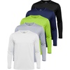 image:imageMens Mesh Long Sleeve Shirt UPF UV Sun Protection Quick Dry Athletic Gym  Available in Big amp Tall Fishing Running Undershirt Base Layer Boating Football Summer Sports Cooling amp Breathable5 Pack Set 5