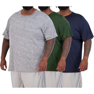 image:image3 Pack Mens Big and Tall Dry Fit T Shirts Workout Gym Athletic Crew Tee  Short Sleeve Breathable Cooling Moisture Wicking Summer Casual Activewear Running Basketball Golf Tennis Soccer HikingShort Sleeve  Set 5