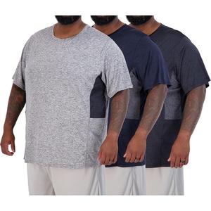 image:image3 Pack Mens Big and Tall Dry Fit T Shirts Workout Gym Athletic Crew Tee  Short Sleeve Breathable Cooling Moisture Wicking Summer Casual Activewear Running Basketball Golf Tennis Soccer HikingShort Sleeve  Set 3