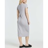 image:image3 Pack Womens Casual Midi Dresses Scoop Neck Ribbed Knit with Side Slit  Casual Work Summer Beach Vacation Everyday Wear Stretch Dress Sleeves Jersey Maxi Soft amp LightweightSet 3